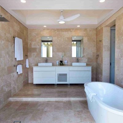 Oceanview villas beach houses bathroom interior